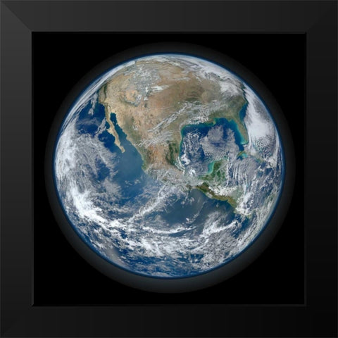 Earth Of Wonder Black Modern Wood Framed Art Print by Prime, Marcus