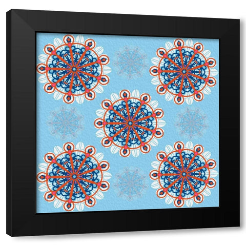 Mandala 1 Black Modern Wood Framed Art Print by Prime, Marcus