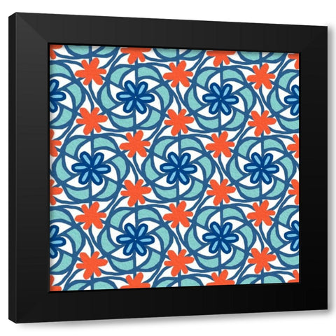 Mandala 2 Black Modern Wood Framed Art Print with Double Matting by Prime, Marcus