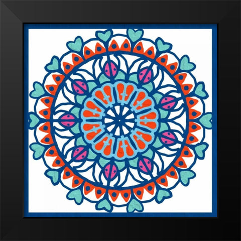 Mandala 3 Black Modern Wood Framed Art Print by Prime, Marcus