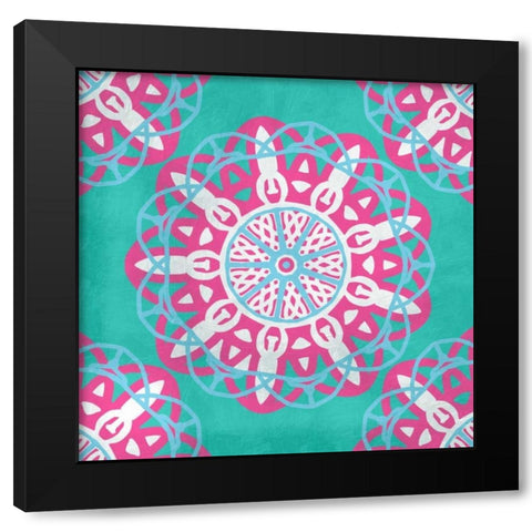 Mandala 4 Black Modern Wood Framed Art Print with Double Matting by Prime, Marcus