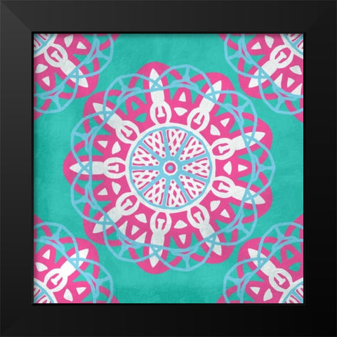Mandala 4 Black Modern Wood Framed Art Print by Prime, Marcus