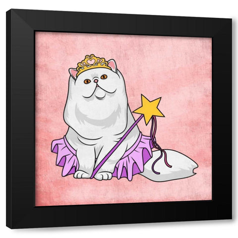 Miss Petunia Black Modern Wood Framed Art Print with Double Matting by Prime, Marcus