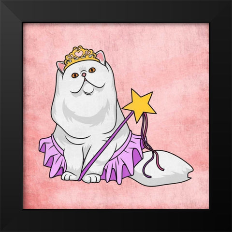 Miss Petunia Black Modern Wood Framed Art Print by Prime, Marcus