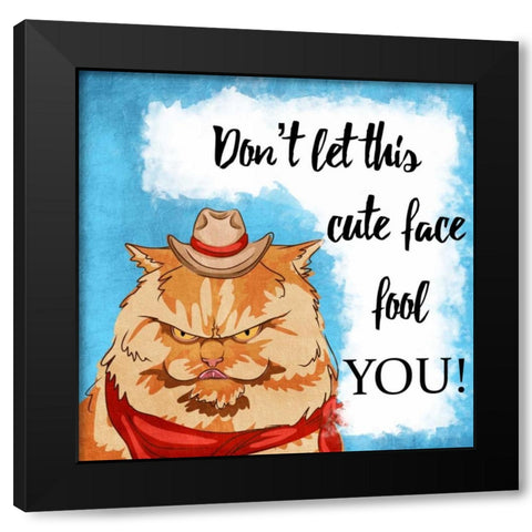Fooled Cuteness Black Modern Wood Framed Art Print by Prime, Marcus