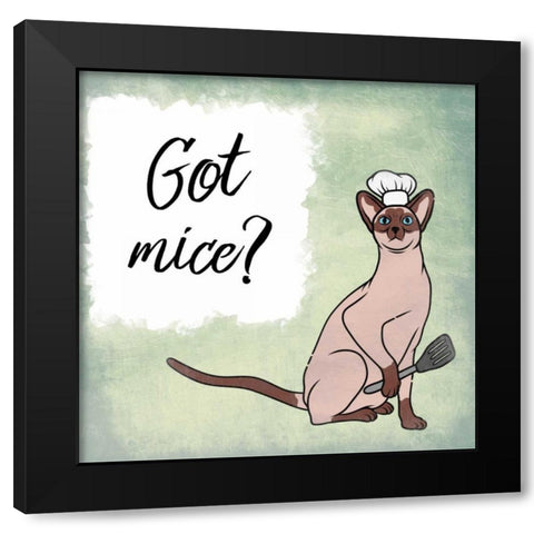 Got Mice Black Modern Wood Framed Art Print with Double Matting by Prime, Marcus