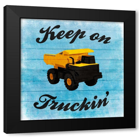 Keep Truckin Black Modern Wood Framed Art Print with Double Matting by Prime, Marcus