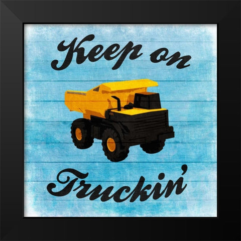 Keep Truckin Black Modern Wood Framed Art Print by Prime, Marcus