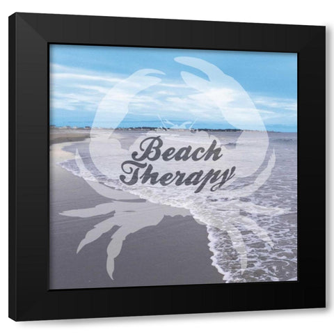 Beach Therapy Black Modern Wood Framed Art Print by Prime, Marcus