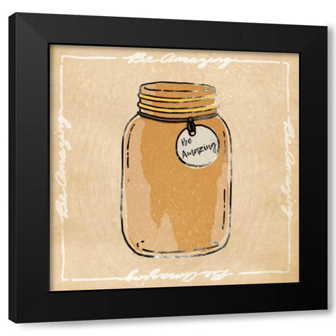 Jar Of Amaze Black Modern Wood Framed Art Print with Double Matting by Prime, Marcus