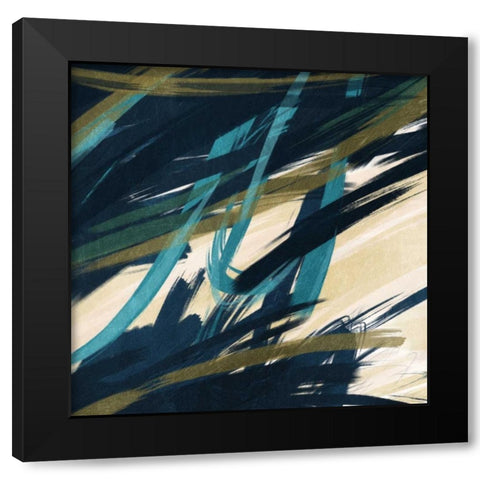 Eternally Slashed Black Modern Wood Framed Art Print by Prime, Marcus