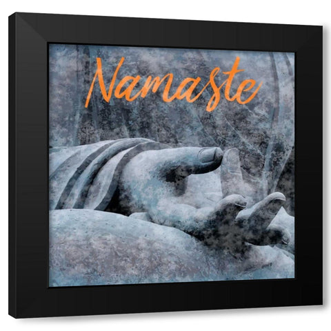 Zenful Namaste Black Modern Wood Framed Art Print with Double Matting by Prime, Marcus