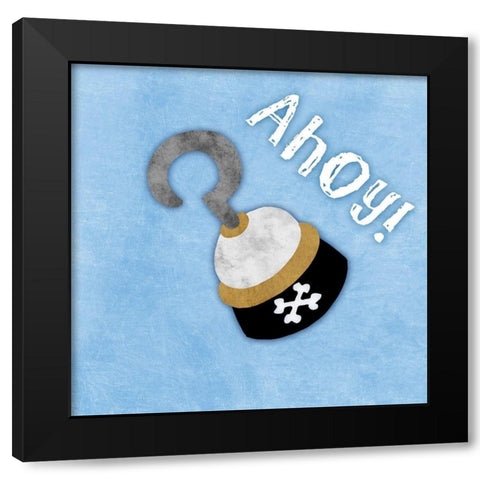 Ahoy Matey Black Modern Wood Framed Art Print by Prime, Marcus