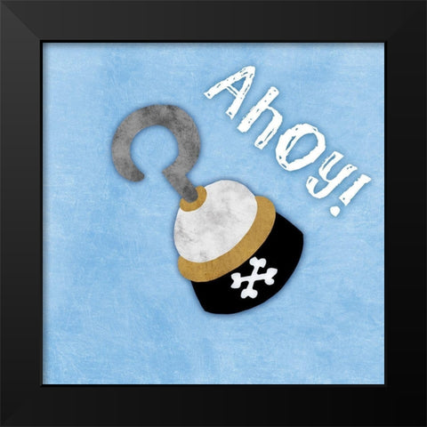 Ahoy Matey Black Modern Wood Framed Art Print by Prime, Marcus