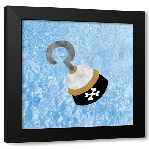 Pirates Hook Black Modern Wood Framed Art Print by Prime, Marcus