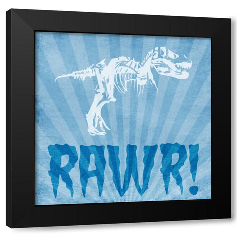 Dino Bones 1 Black Modern Wood Framed Art Print by Prime, Marcus