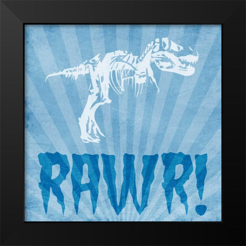 Dino Bones 1 Black Modern Wood Framed Art Print by Prime, Marcus