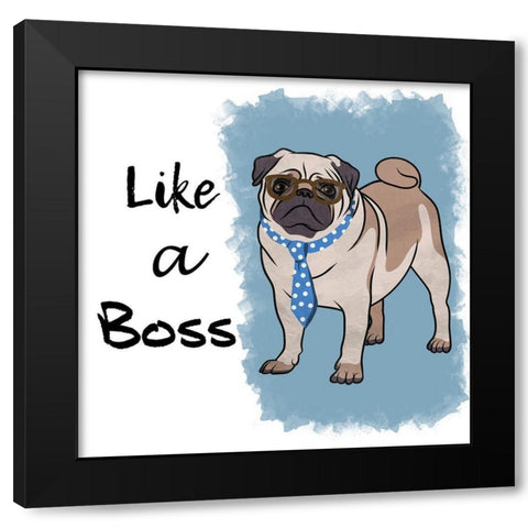 Wall Street Boss Black Modern Wood Framed Art Print by Prime, Marcus