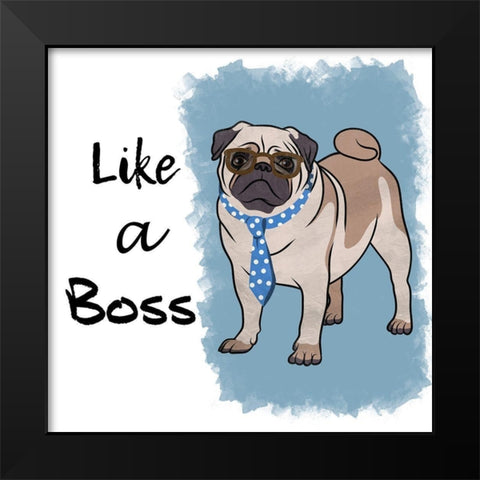 Wall Street Boss Black Modern Wood Framed Art Print by Prime, Marcus