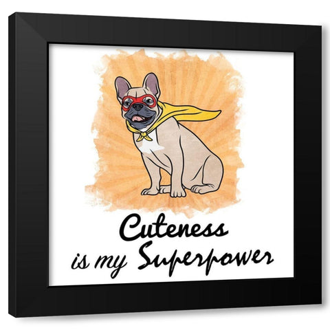 Super Zeus Black Modern Wood Framed Art Print by Prime, Marcus