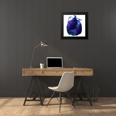 Celestial Pumpkin Black Modern Wood Framed Art Print by Prime, Marcus