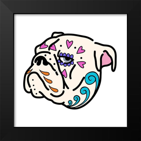 Sugar Bulldog Black Modern Wood Framed Art Print by Prime, Marcus