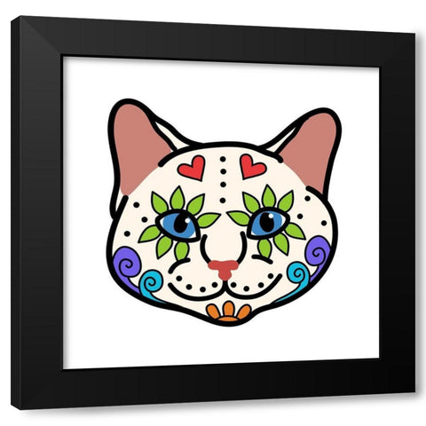 Sugar Kitty 1 Black Modern Wood Framed Art Print with Double Matting by Prime, Marcus