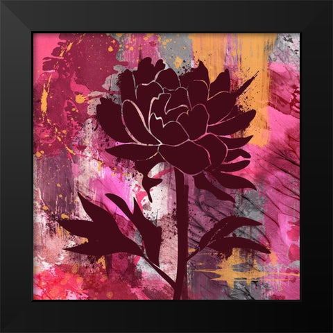 Urban Floral 2 Black Modern Wood Framed Art Print by Prime, Marcus