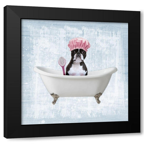 Bath Giggles 2 Black Modern Wood Framed Art Print by Prime, Marcus