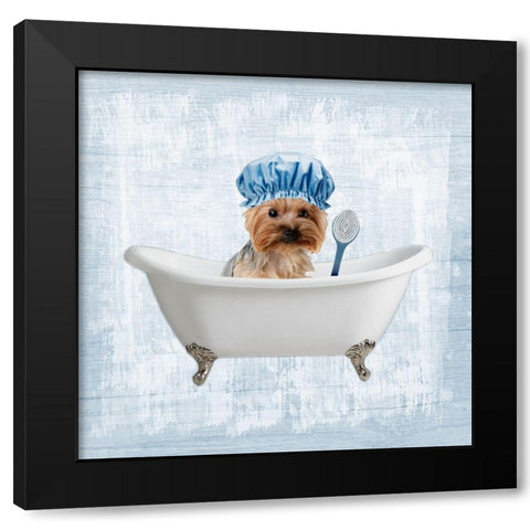 Bath Giggles 4 Black Modern Wood Framed Art Print by Prime, Marcus