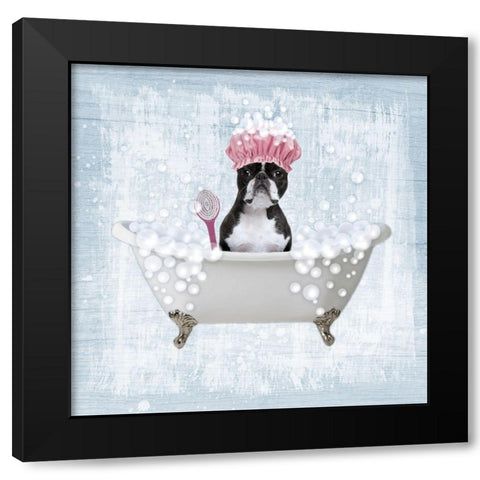 Bath Time Bubbles 2 Black Modern Wood Framed Art Print by Prime, Marcus