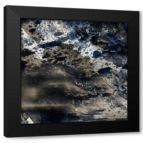 Cerulean Shimmer 2 Black Modern Wood Framed Art Print with Double Matting by Prime, Marcus