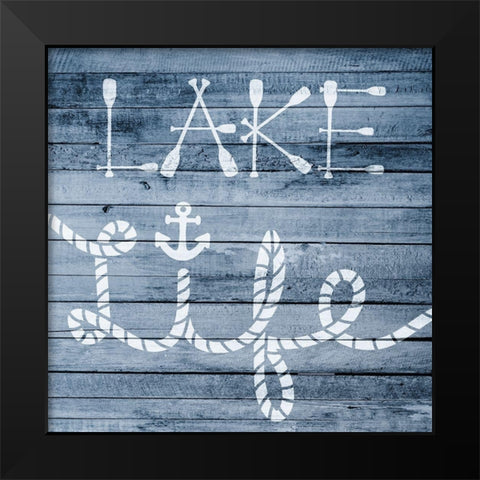 Lake Life 3 Black Modern Wood Framed Art Print by Prime, Marcus