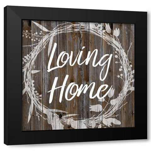 Loving Home 2 Black Modern Wood Framed Art Print by Prime, Marcus