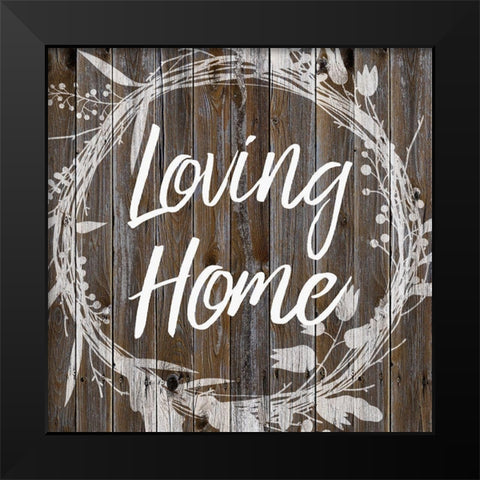 Loving Home 2 Black Modern Wood Framed Art Print by Prime, Marcus