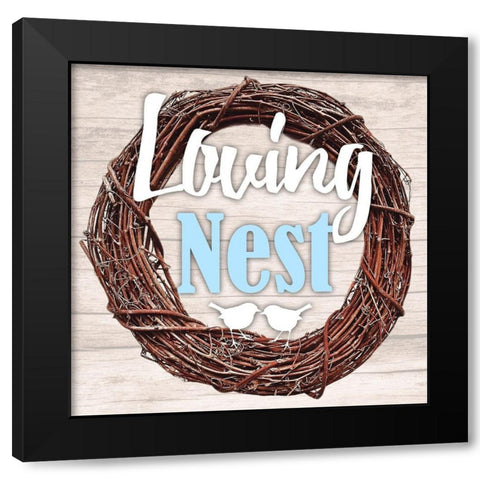 Loving Nest 2 Black Modern Wood Framed Art Print with Double Matting by Prime, Marcus