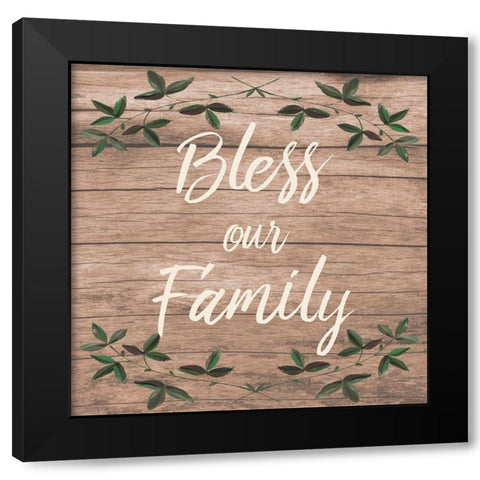Blessed Family 1 Black Modern Wood Framed Art Print with Double Matting by Prime, Marcus