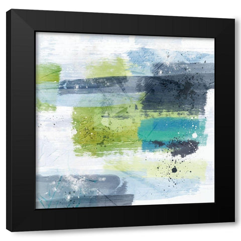 Aquatic Milaje Black Modern Wood Framed Art Print with Double Matting by Prime, Marcus