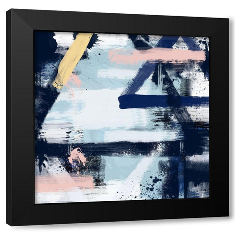 Spring Tri Distressed 1 Black Modern Wood Framed Art Print with Double Matting by Prime, Marcus