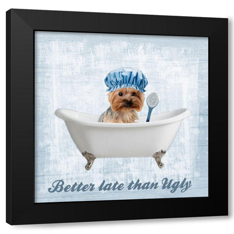 Late Bath Black Modern Wood Framed Art Print by Prime, Marcus