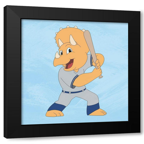 Dino Champ 1 Black Modern Wood Framed Art Print with Double Matting by Prime, Marcus