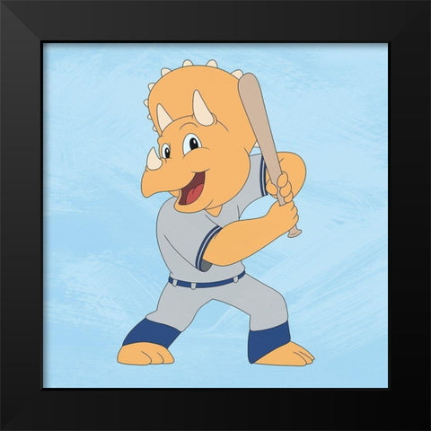 Dino Champ 1 Black Modern Wood Framed Art Print by Prime, Marcus