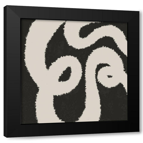 Reclining Shade 1 Black Modern Wood Framed Art Print with Double Matting by Prime, Marcus