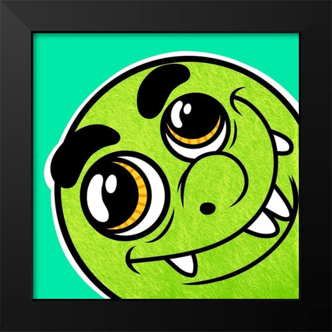 Goofy Monster 1 Black Modern Wood Framed Art Print by Prime, Marcus