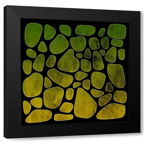 Tones On Stones Black Modern Wood Framed Art Print by Prime, Marcus