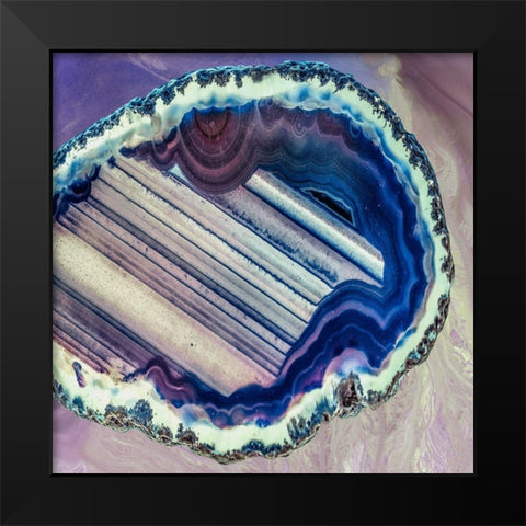 Lavender Minerals Black Modern Wood Framed Art Print by Prime, Marcus