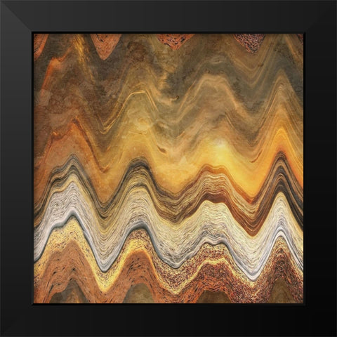 Volcanic Inception Black Modern Wood Framed Art Print by Prime, Marcus