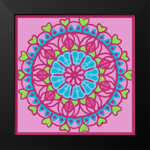 Fruity Mandala 1 Black Modern Wood Framed Art Print by Prime, Marcus