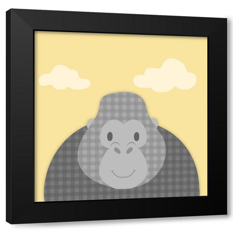 Funky Monkey Black Modern Wood Framed Art Print with Double Matting by Prime, Marcus