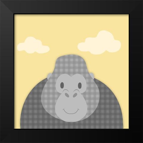 Funky Monkey Black Modern Wood Framed Art Print by Prime, Marcus
